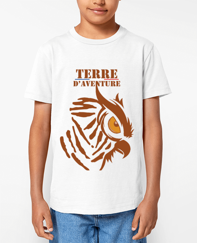 T-shirt Enfant Terre d'aventure Par French-Pilot