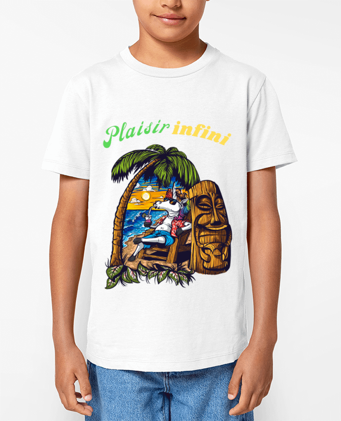 T-shirt Enfant LA LICORNE EN VACANCES - PLAISIR INFINI Par PLAISIR INFINI
