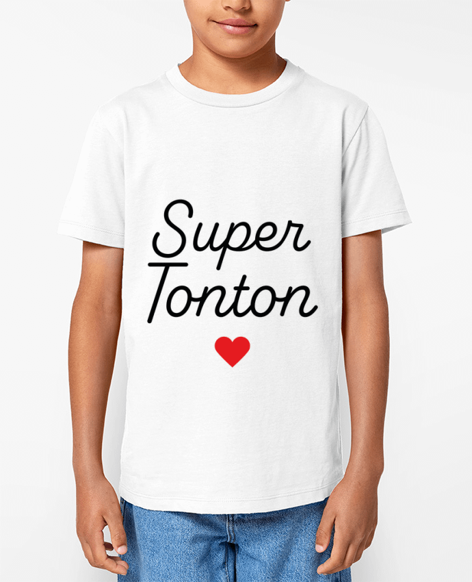 T-shirt Enfant Super Tonton Par Mademoiselle Polly