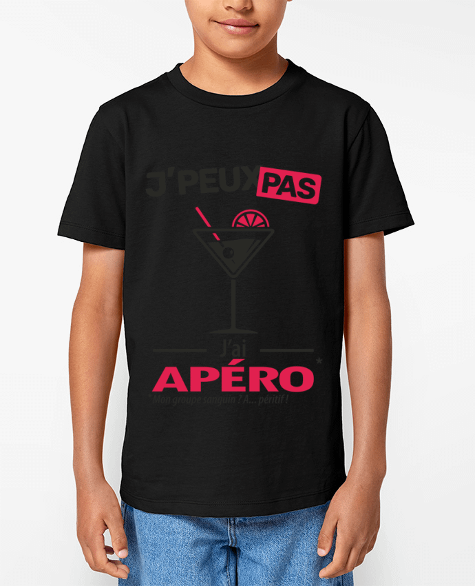 T-shirt Enfant J'peux pas j'ai apéro ! Par LilouZen