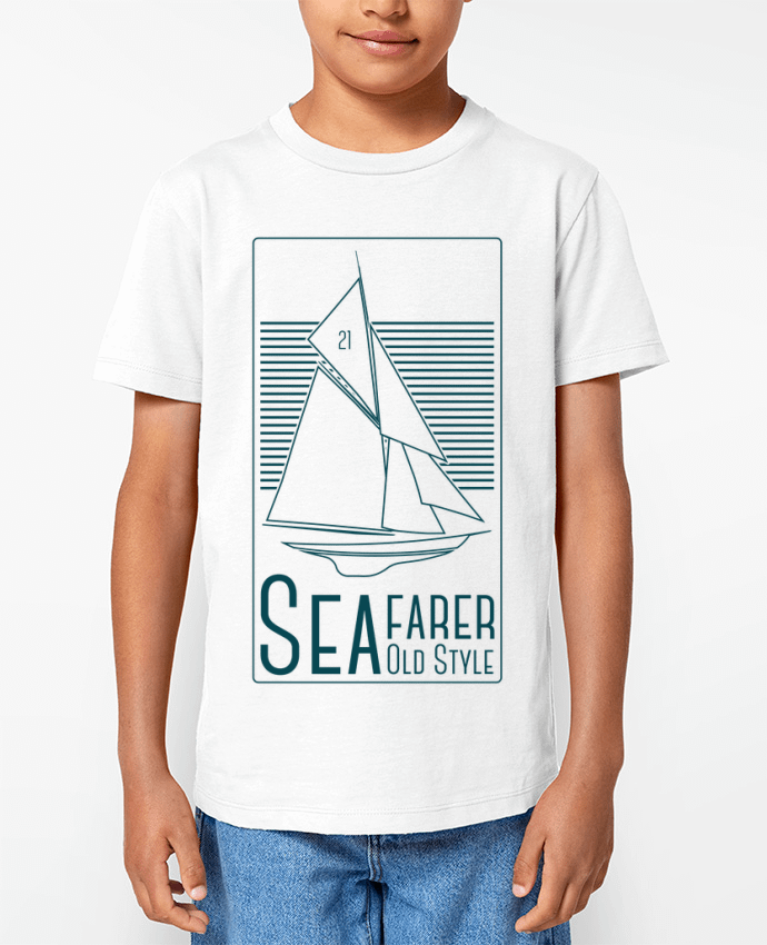 T-shirt Enfant SeaFarer Old Style Par Geronimo Gorilla SylverBack
