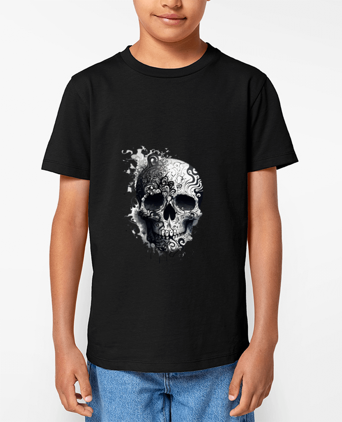 T-shirt Enfant Skull Art Par Kraazy