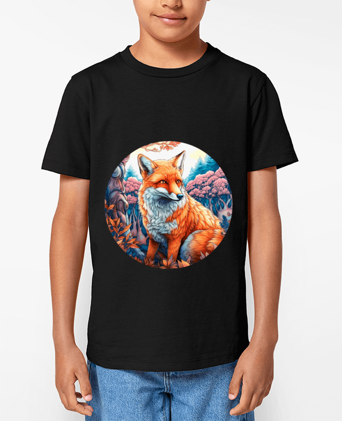 T-shirt Enfant loup coloré Par EliseDesign