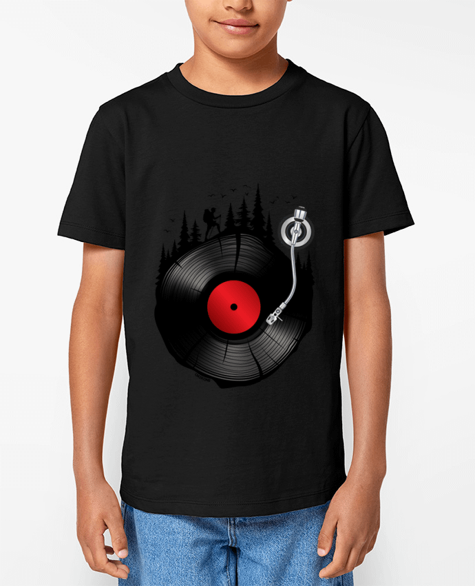 T-shirt Enfant Musique Forestière Vinyle Par LM2Kone