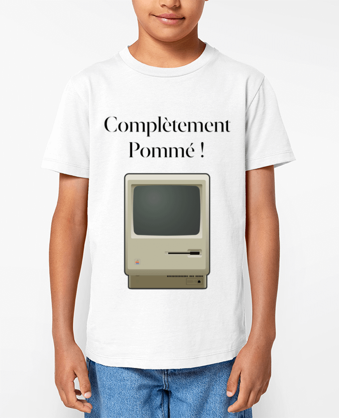 T-shirt Enfant Complètement Pommé Classic Mac Par Nicolaiev