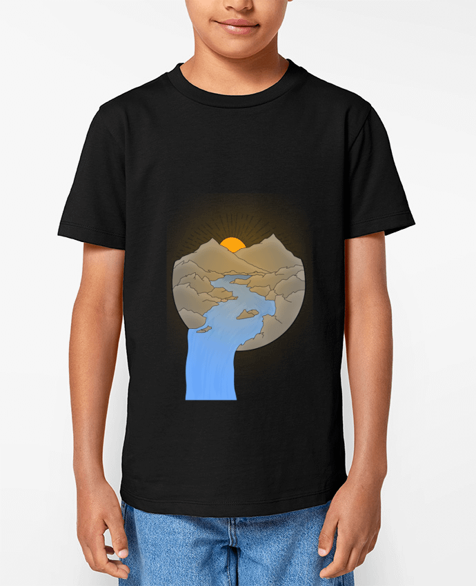 T-shirt Enfant Paysage Par Sazuka