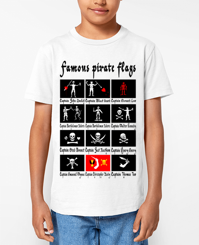T-shirt Enfant Drapeaux pirates célèbres Par LAGUENY