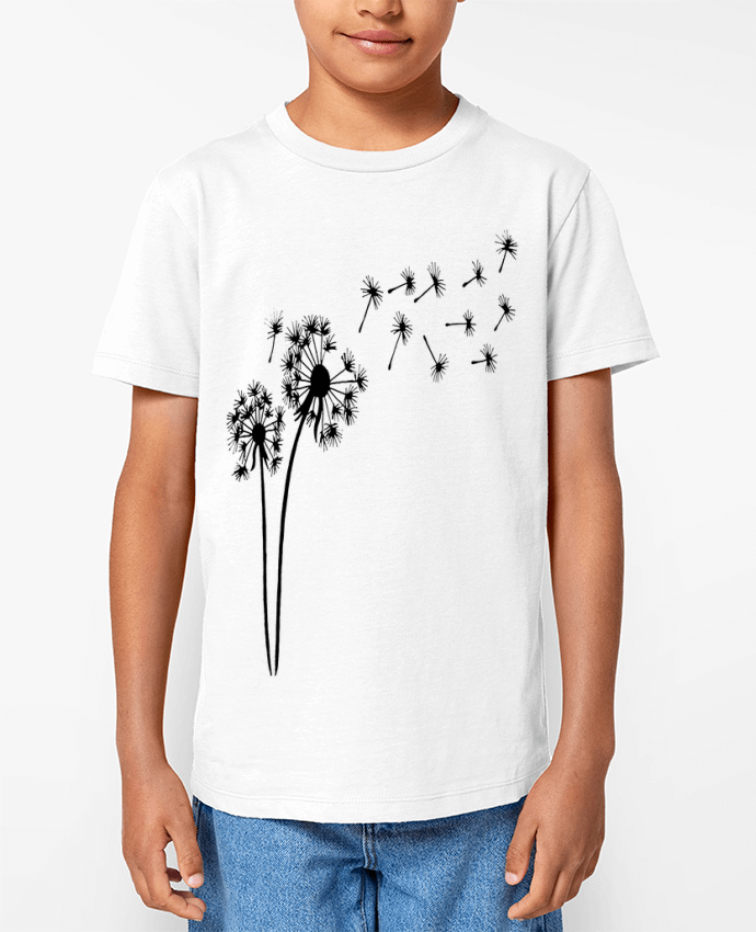 T-shirt Enfant Fleur de pissenlit Par LAGUENY
