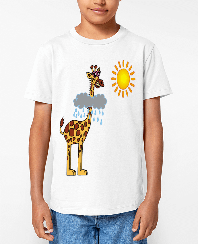 T-shirt Enfant Du soleil pour la girafe Par LAGUENY