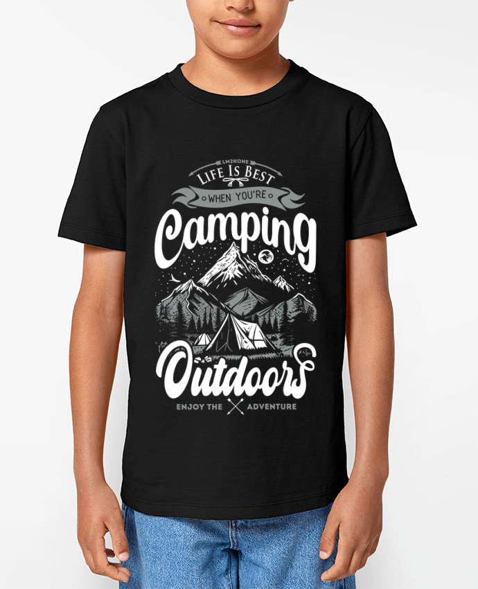 T-shirt Enfant La vie est meilleure avec le camping Par LM2Kone