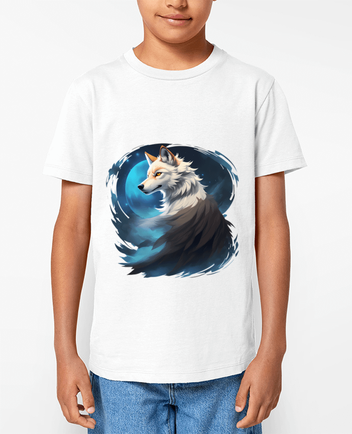 T-shirt Enfant La Lueur du Loup : Entre Ténèbres et Mystère Par ALXCOOZ1 DESIGN
