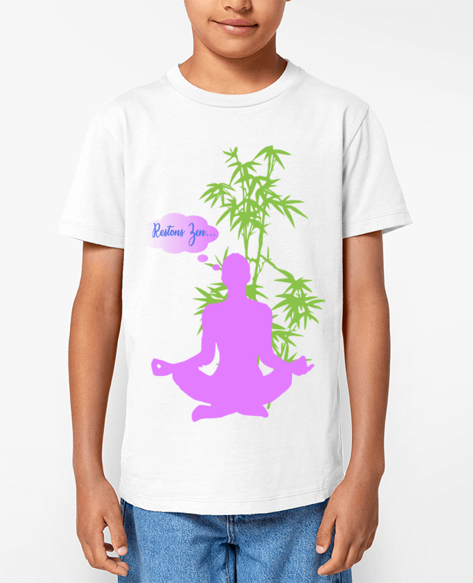 T-shirt Enfant Restons Zen Par Iluminada