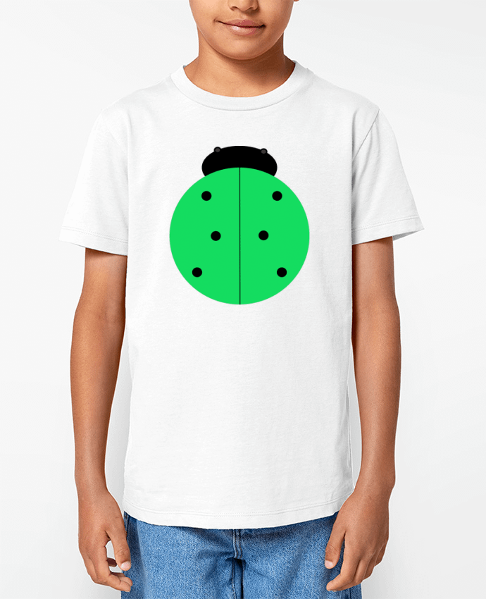 T-shirt Enfant Coccinelle verte Par Les Caprices de Filles