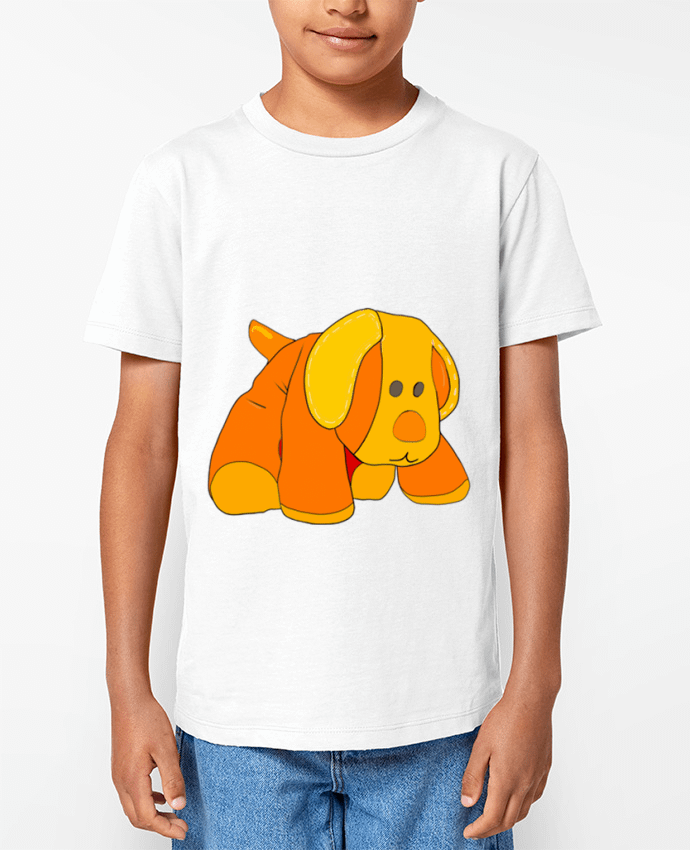 T-shirt Enfant Petit chien doudou en peluche Par Bief Designs.