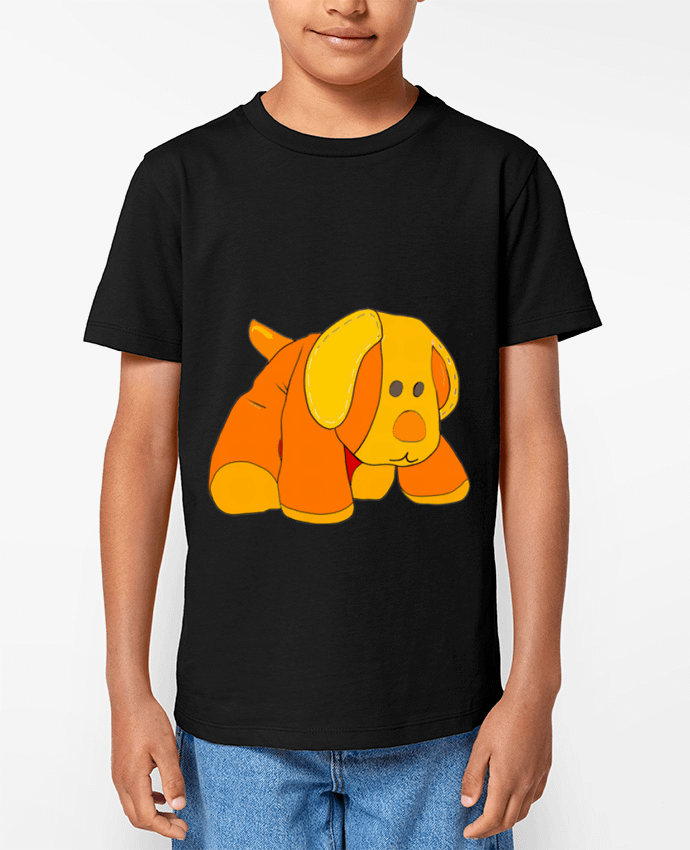 T-shirt Enfant Petit chien doudou en peluche Par Bief Designs.