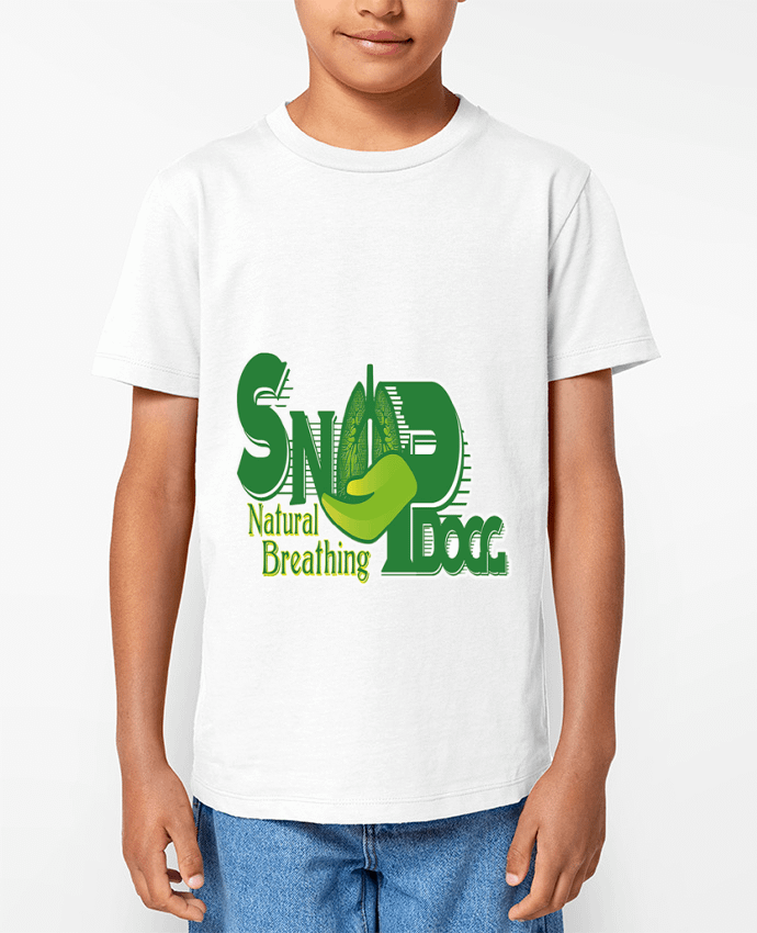 T-shirt écoresponsable enfant Snoopdogg fun Job Par Graphy-Tales