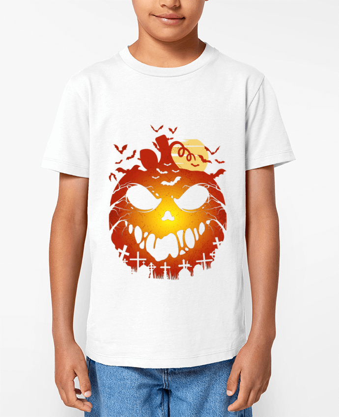 T-shirt Enfant Halloween Scary Pumpkin Par LM2Kone