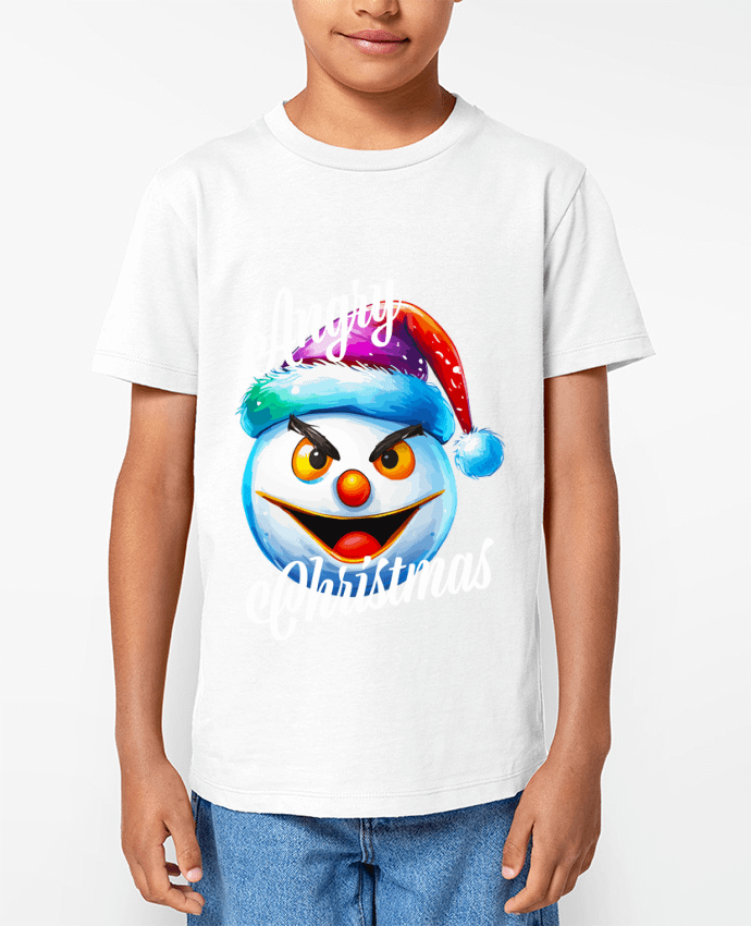 T-shirt Enfant Emoji Neige en colère. Angry Christmas Par Featheart