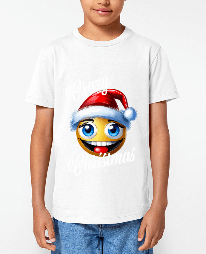 T-shirt Enfant Emoji Fun Femme Noël Par Featheart
