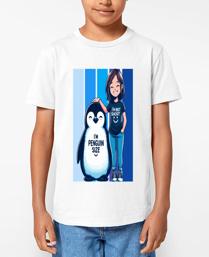 T-shirt Enfant I'm not short i'm penguin size Par Sam boutique 79