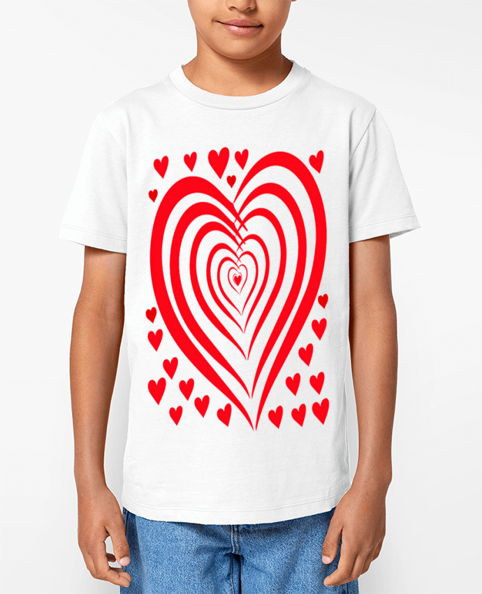 T-shirt Enfant COEUR ROUGE NAISSANCE BEBE MOTIF SAINT VALENTIN AMOUR Par LIAMRIVIERART
