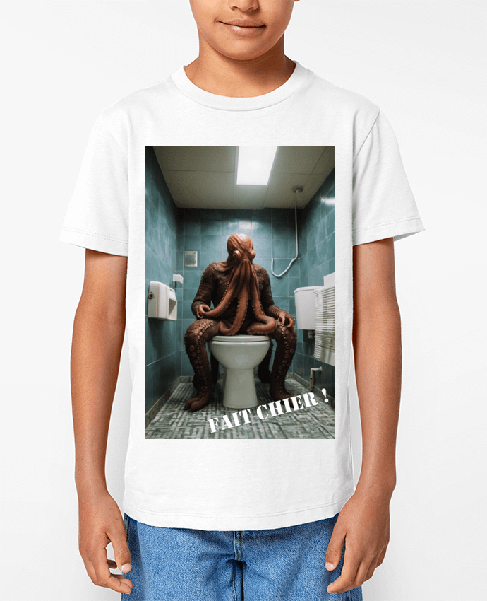 T-shirt Enfant Tête de poulpe Par TiA