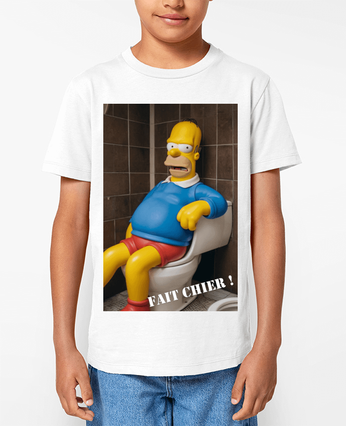 T-shirt Enfant Omer Simpson Par TiA