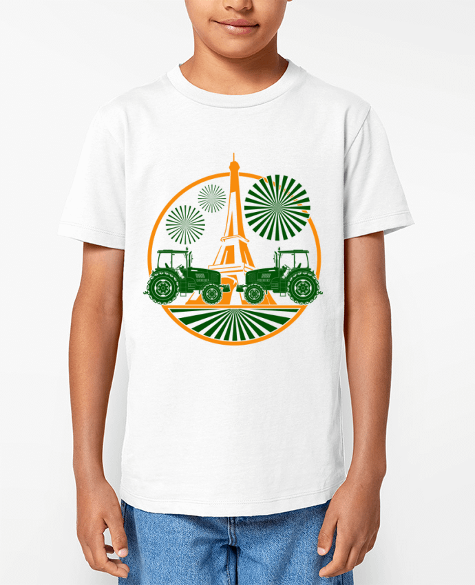 T-shirt Enfant Paris Agricole Par Geronimo Gorilla SylverBack