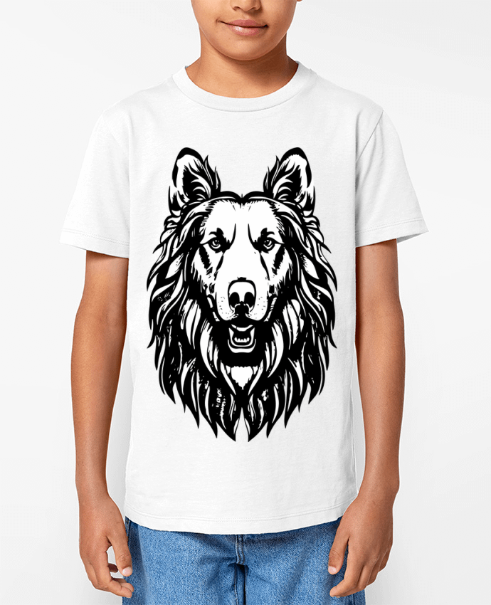 T-shirt Enfant King's Crown Canines Black and white Par VSGA