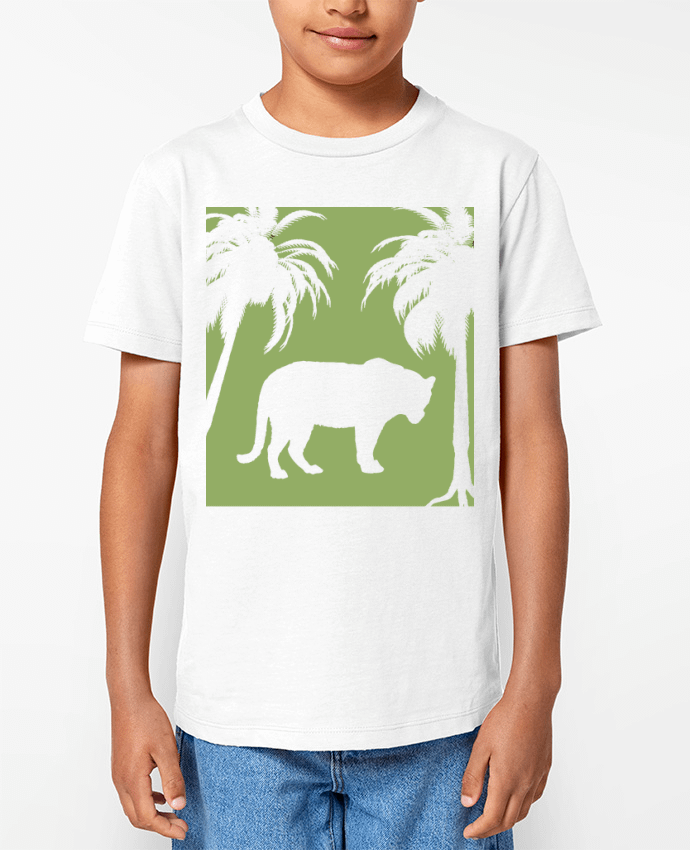 T-shirt Enfant Jungle verte Par Les Caprices de Filles