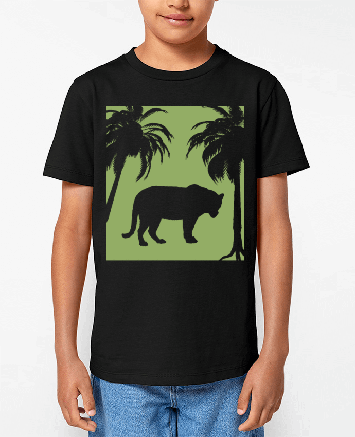 T-shirt Enfant Jungle verte Par Les Caprices de Filles