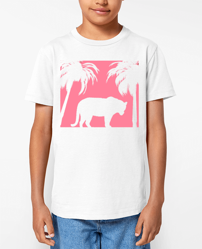 T-shirt Enfant Jungle rose Par Les Caprices de Filles