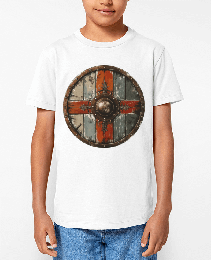 T-shirt Enfant Bouclier Viking Par KronoArt