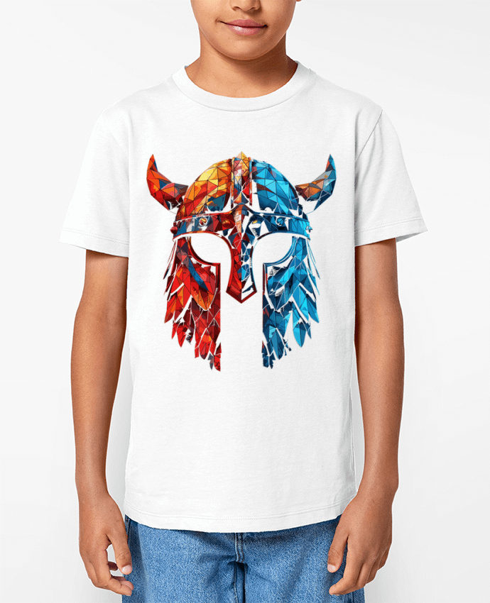 T-shirt Enfant Casque Viking à corne Par KronoArt