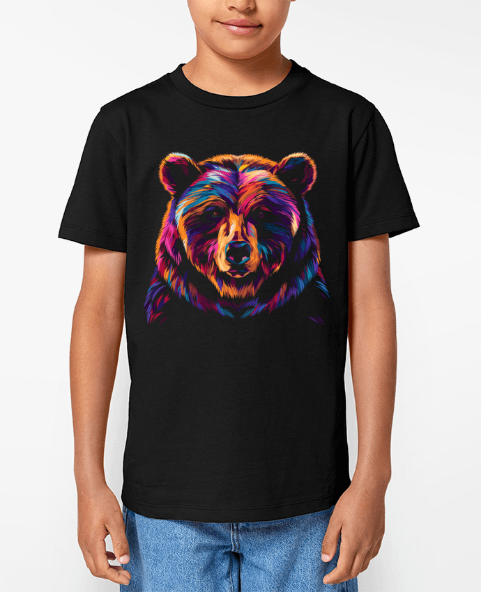 T-shirt Enfant Illustration d'Ours stylisé Par KronoArt