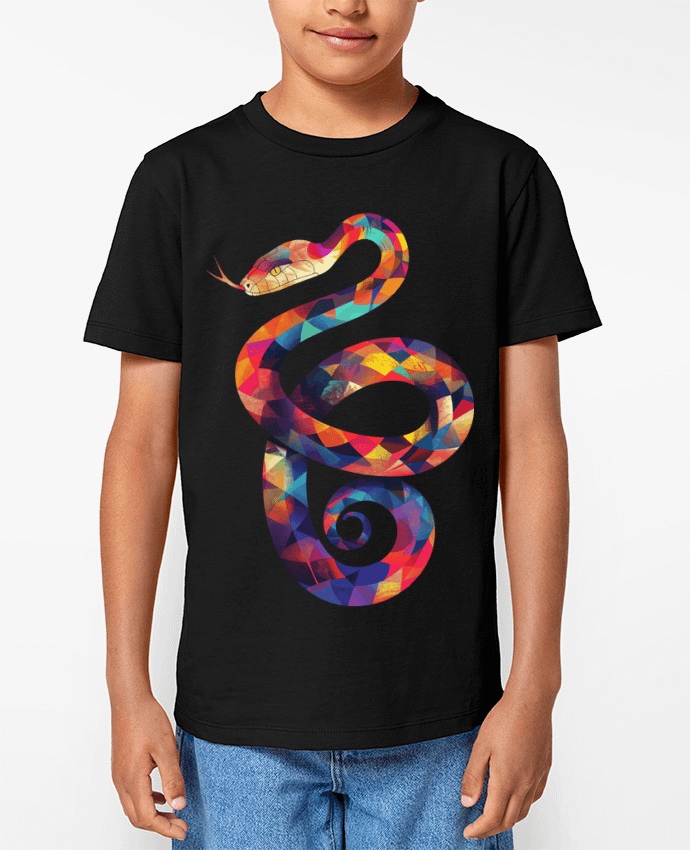 T-shirt Enfant Illustration de Serpent stylisé Par KronoArt