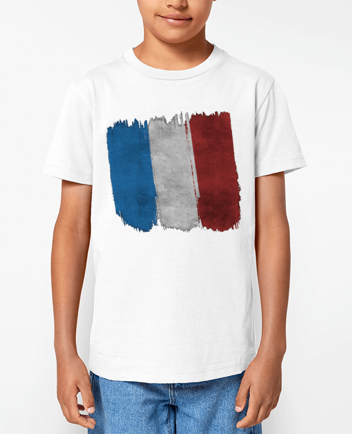 T-shirt Enfant Drapeau Français Par KronoArt