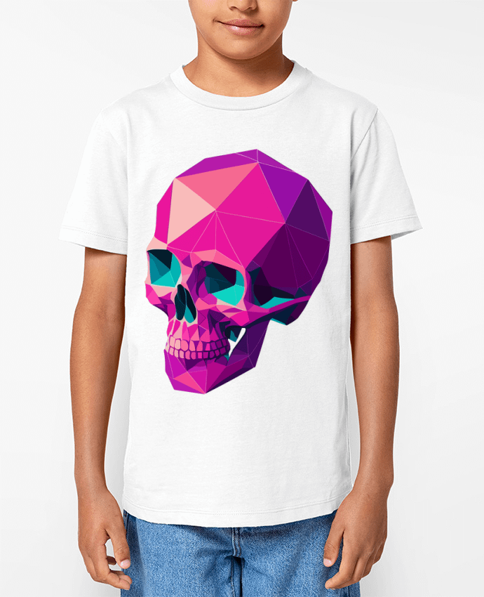 T-shirt Enfant Crâne Géométrique Par KronoArt