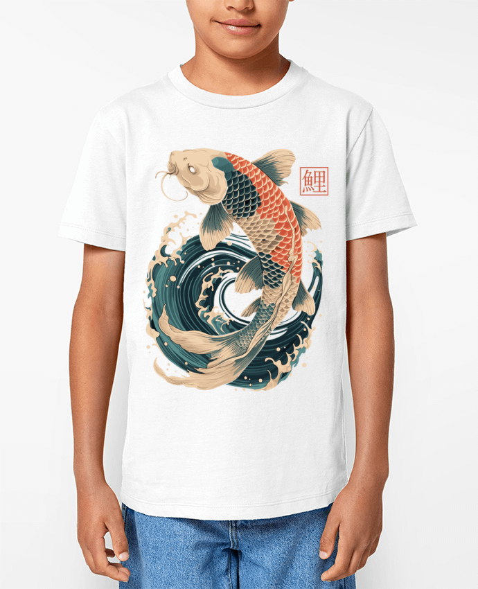 T-shirt Enfant Carpe Koi Par KronoArt