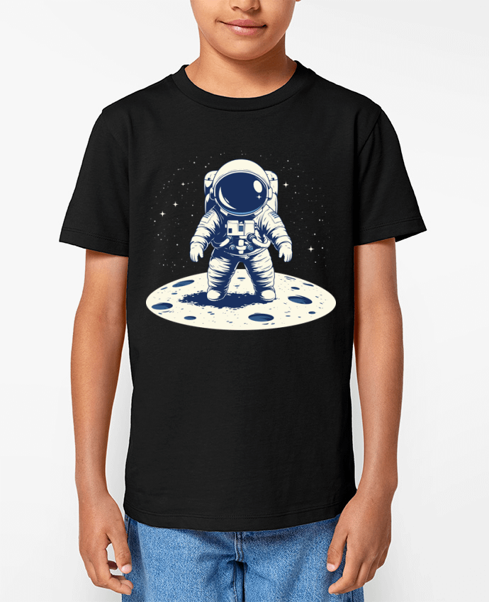 T-shirt Enfant Un Astronaute sue la Lune Par KronoArt