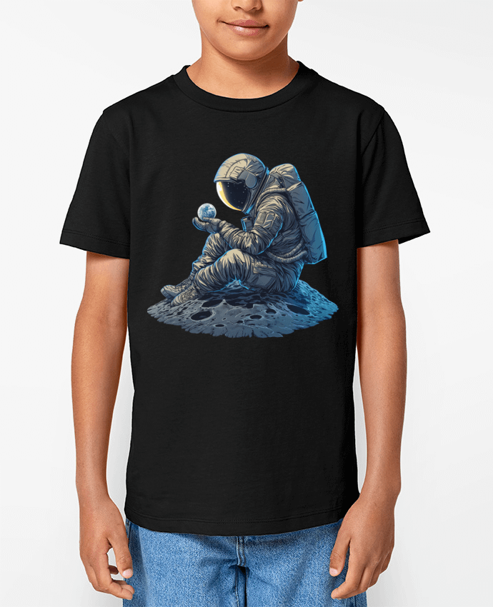 T-shirt Enfant Un astronaute observe la Terre Par KronoArt