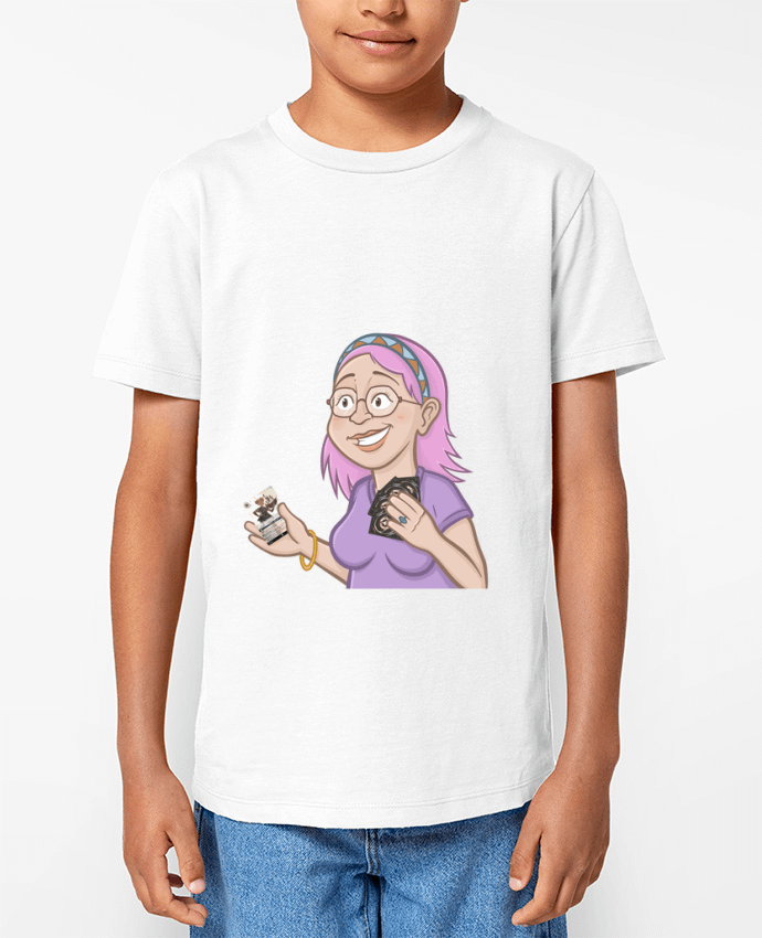 T-shirt Enfant Sandy avec une carte Par Gerome En Live