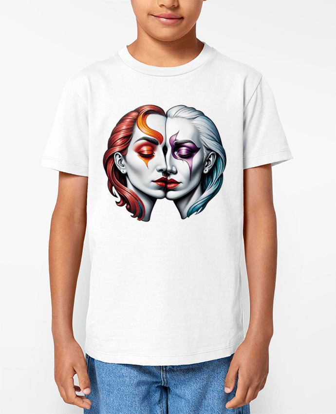 T-shirt Enfant Pareja con Amor Par 33designerarte