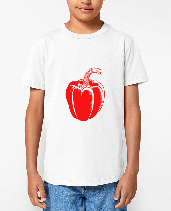 T-shirt Enfant Poivron Rouge Par TOMI AX