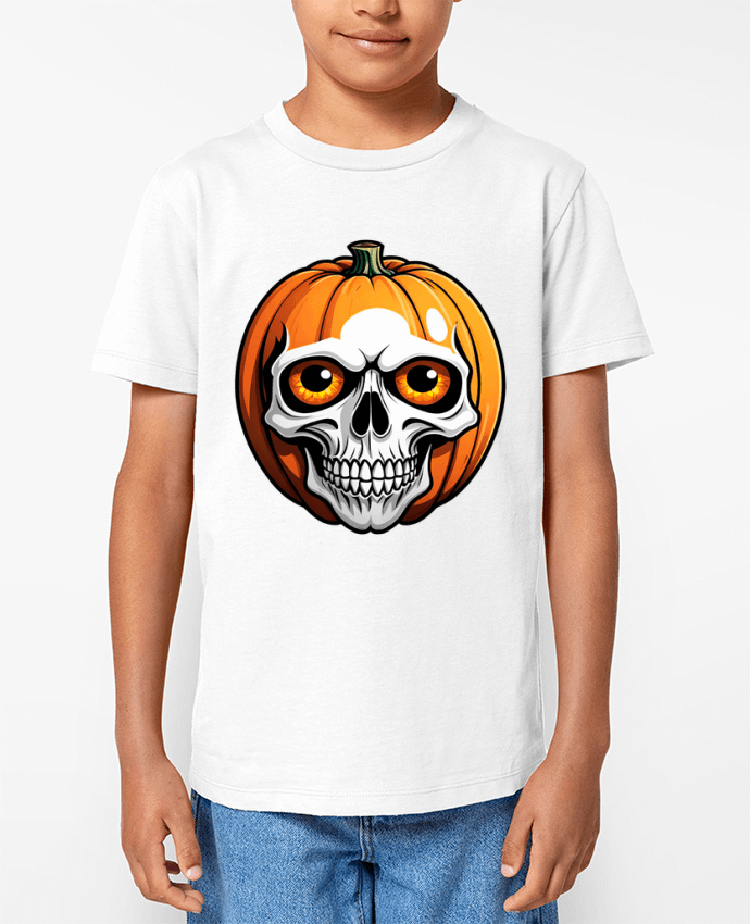 T-shirt Enfant CITROUILLE AVEC CRÂNE Par 33designerarte