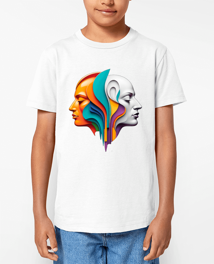 T-shirt Enfant DOUBLE SIDED COLOR Par 33designerarte
