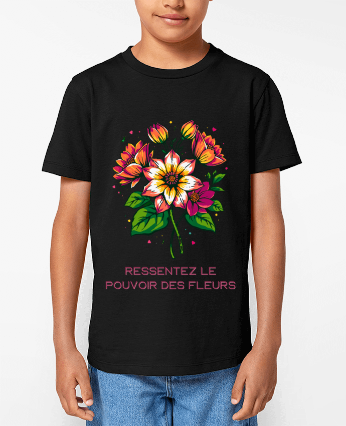 T-shirt Enfant Ressentez Le Pouvoir Des Fleurs Par Phocea Editions