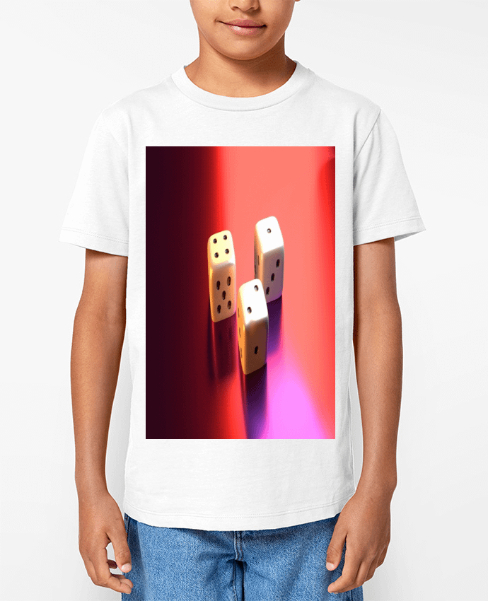 T-shirt Enfant Jeu de Dés Par White Tiger 60