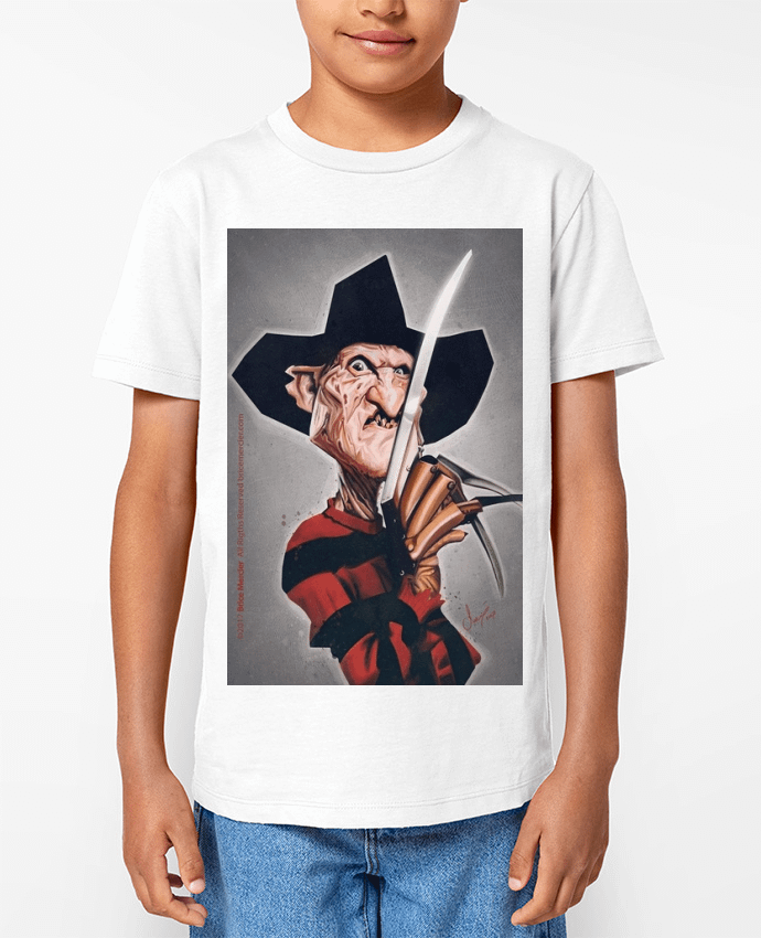 T-shirt Enfant Caricature de Freddy Par White Tiger 60