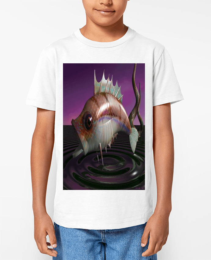 T-shirt Enfant Image de Synthèse poisson Par White Tiger 60